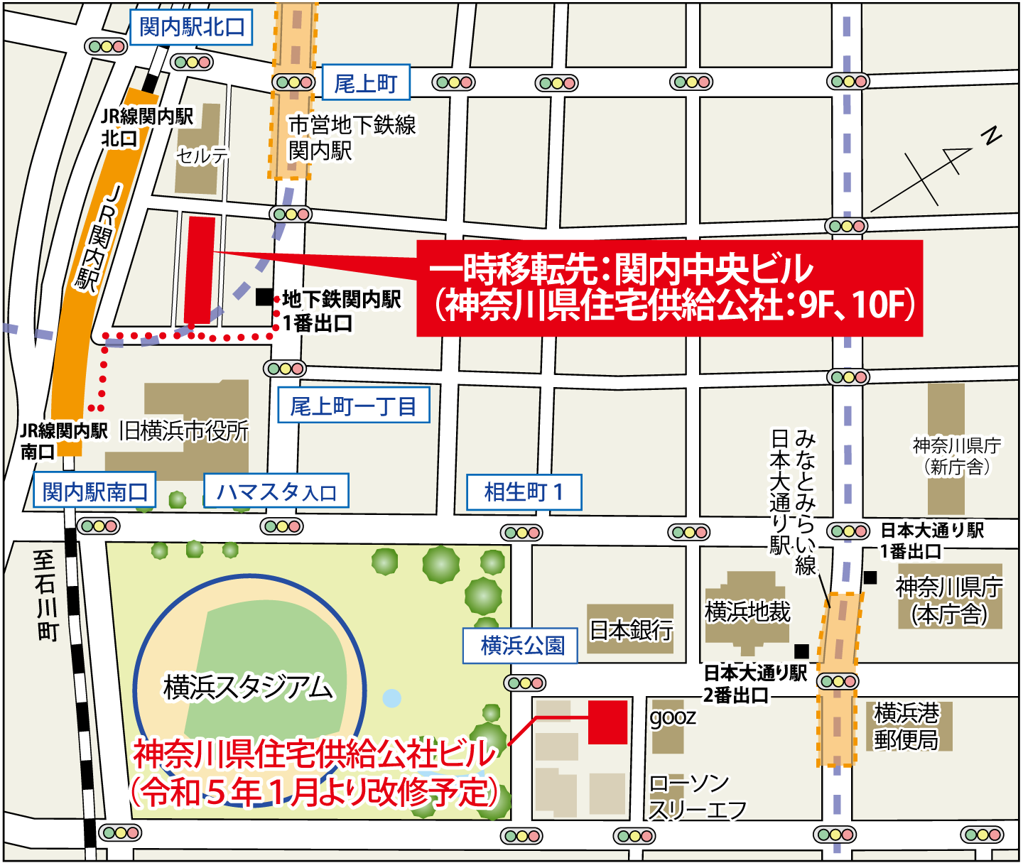 一時移転先マップ